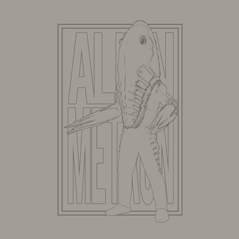 『ウルトラセブン』メトロン星人 イラストタッチTシャツ/LIGHT GRAY