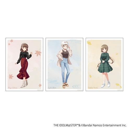 『アイドルマスター シンデレラガールズ』REPLICA GENGA 3枚セット 01/秋コーデver.(描き下ろしイラスト)