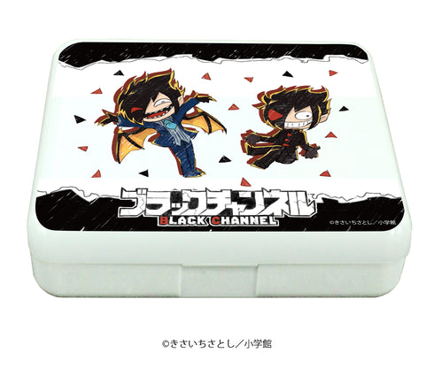 『ブラックチャンネル』小物ケース(ラムネ付き) 01/ブラック集合デザイン(グラフアート)