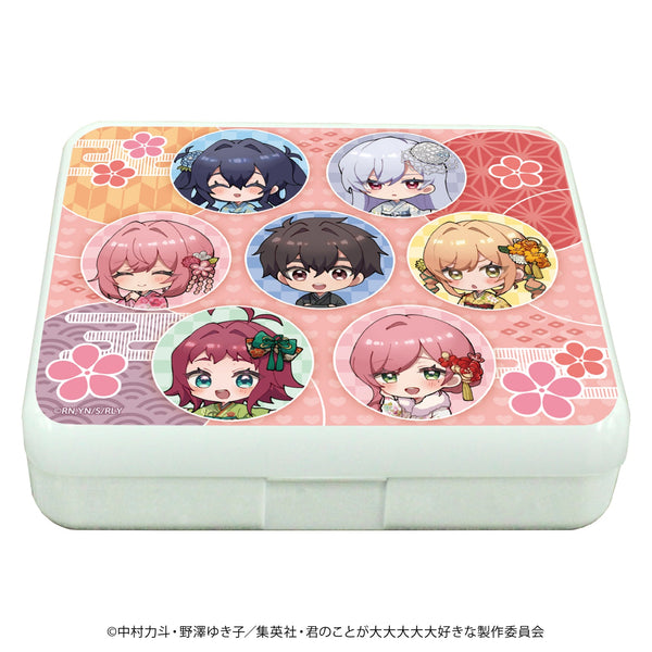 『君のことが大大大大大好きな100人の彼女』小物ケース(ラムネ付き) 01/集合デザイン(ミニキャライラスト)