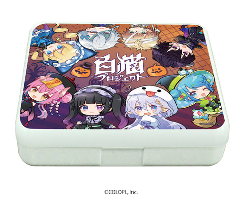 『白猫プロジェクト』小物ケース (ラムネ付き) 04/集合デザイン ハロウィンver. (ミニキャラ)