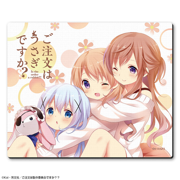 『ご注文はうさぎですか??』 ラバーマウスパッド デザイン02(ココア&チノ&モカ)