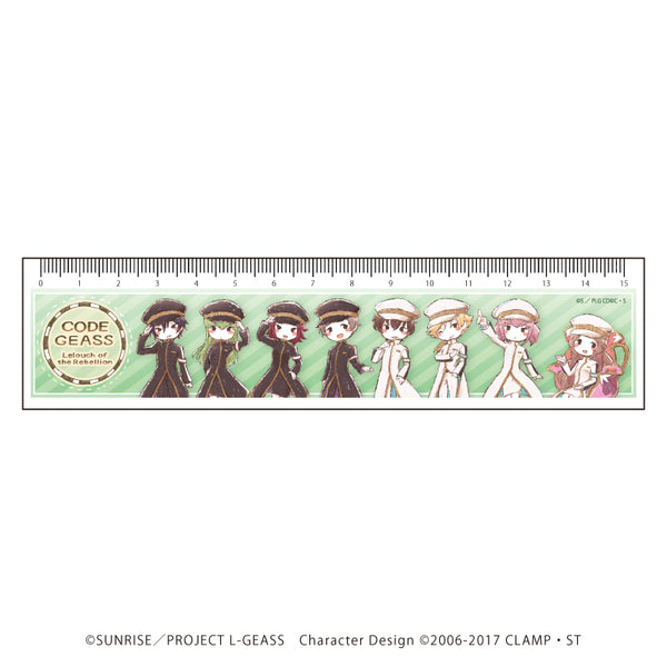 『コードギアス 反逆のルルーシュ』定規15㎝ 01/集合デザイン 駅員ver.(グラフアート)