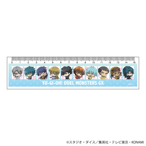 『遊☆戯☆王デュエルモンスターズGX』定規15㎝ 01/花見ver. 集合デザイン(ミニキャライラスト)