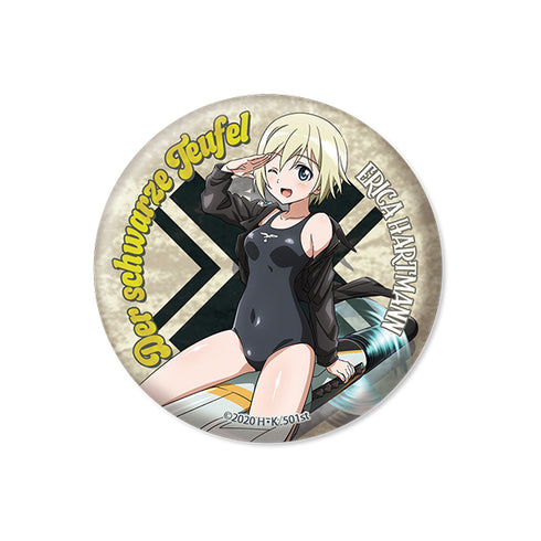 『ストライクウィッチーズ ROAD to BERLIN』描き下ろし缶バッジ エーリカ・ハルトマン