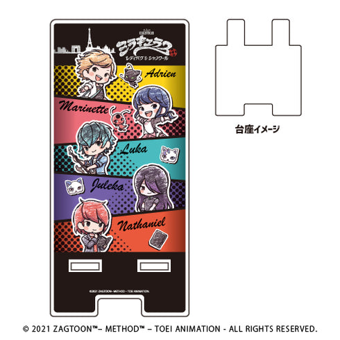 『ミラキュラス レディバグ&シャノワール』スマキャラスタンド 01/コマ割りデザイン(グラフアート)