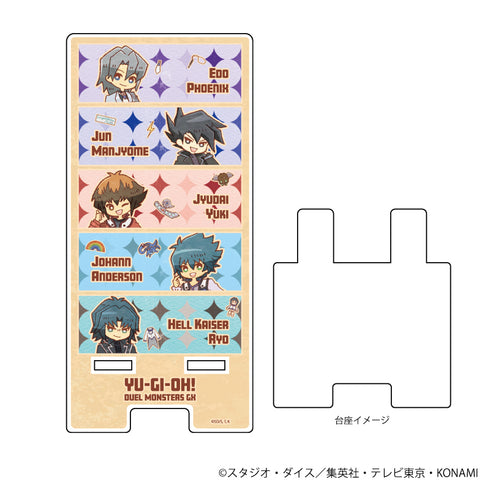 『遊☆戯☆王デュエルモンスターズGX』スマキャラスタンド 01/コマ割りデザイン(レトロアート)