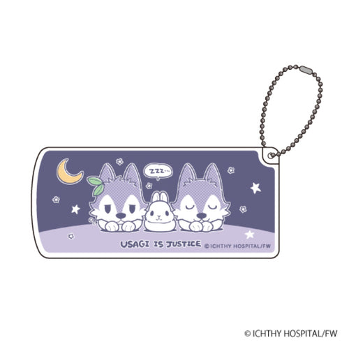 『うさぎは正義』スライド式小物ケース 01/おやすみ