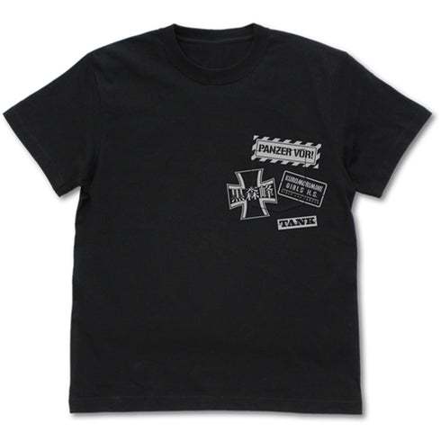 『ガールズ&パンツァー 最終章』黒森峰女学園 ポケットTシャツ/BLACK