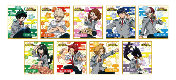 『僕のヒーローアカデミア
』トレーディングミニ色紙 花見 BOX