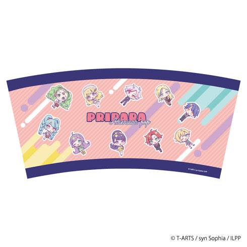 『アイドルランドプリパラ』タンブラー 01/ちりばめデザイン アメリカンポップver. (ミニキャラ)