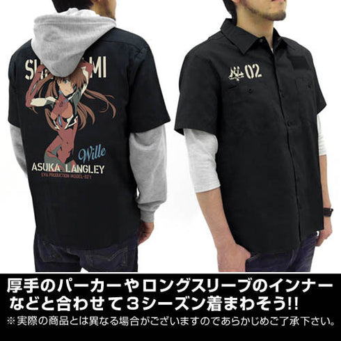 "Evangelion" Asuka Langley Shikinami Full-Color Work Shirt