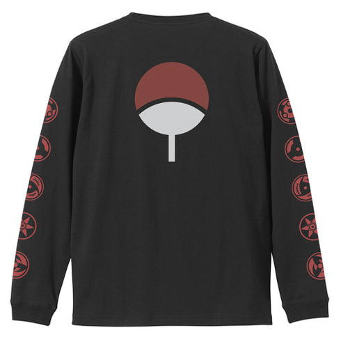 『NARUTO-ナルト- 疾風伝』写輪眼 袖リブロングスリーブTシャツ / BLACK