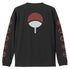 『NARUTO-ナルト- 疾風伝』写輪眼 袖リブロングスリーブTシャツ / BLACK