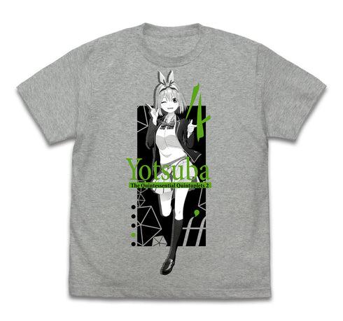 『五等分の花嫁∬』中野四葉 Tシャツ∬ MIX GRAY