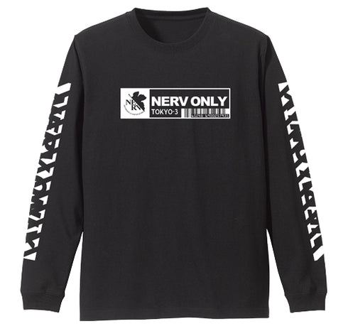 『エヴァンゲリオン』ネルフ 袖リブロングスリーブTシャツ