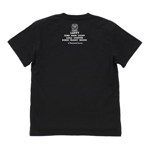 『ワンピース』レヴェリー編 麦わらの一味 Tシャツ BLACK