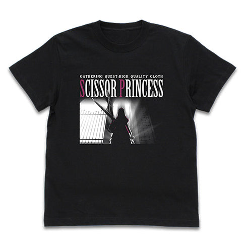 『魔王城でおやすみ』称号:マント狩り スヤリス姫 Tシャツ / BLACK