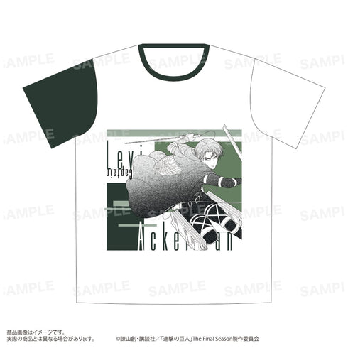 『進撃の巨人』Tシャツ B:リヴァイ