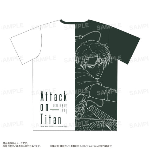 『進撃の巨人』Tシャツ B:リヴァイ