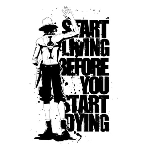 『ワンピース』去り行くエースTシャツ WHITE