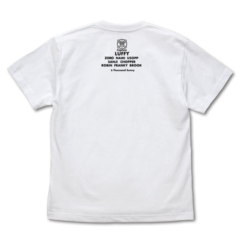 『ワンピース』レヴェリー編 麦わらの一味 Tシャツ WHITE
