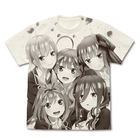 『五等分の花嫁∬』オールプリントTシャツ VANILLA WHITE