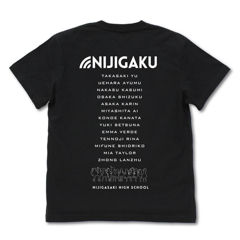 『ラブライブ!虹ヶ咲学園スクールアイドル同好会』虹ヶ咲学園スクールアイドル同好会 Tシャツ/BLACK