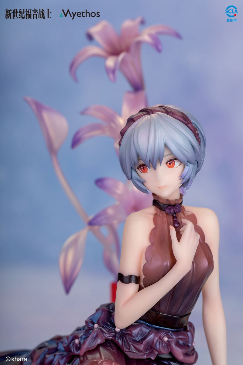 フィギュア　綾波レイ 花の言 「ヱヴァンゲリヲン新劇場版」 1/7 塗装済み完成品 新品フィギュア 綾波レイ＆式波・アスカ・ラングレー 花の言