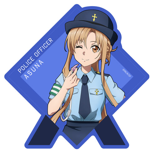 『ソードアート・オンライン』描き下ろし アスナの職業体験 ステッカー ポリスVer.
