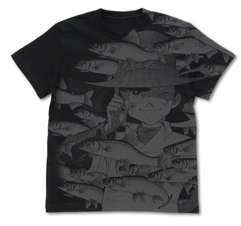 『釣りキチ三平』釣りキチ三平 オールプリントTシャツ