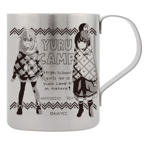 『ゆるキャン△ 』 リン&なでしこ 二層ステンレスマグカップ Ver2.0