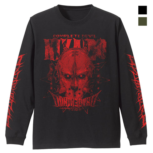 『ドロヘドロ(原作版)』悪魔ニカイドウ 袖ロングスリーブTシャツ BLACK