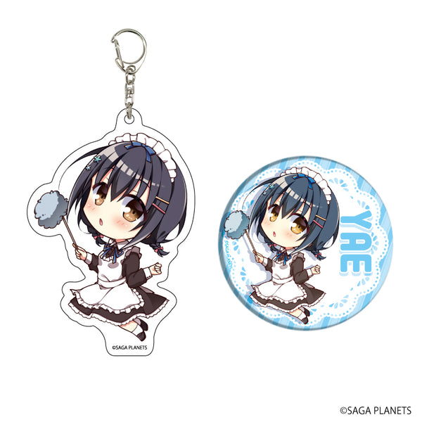 『AMBITIOUS MISSION』アクリルキーホルダー&缶バッジセット 02/弥栄(描き下ろし)