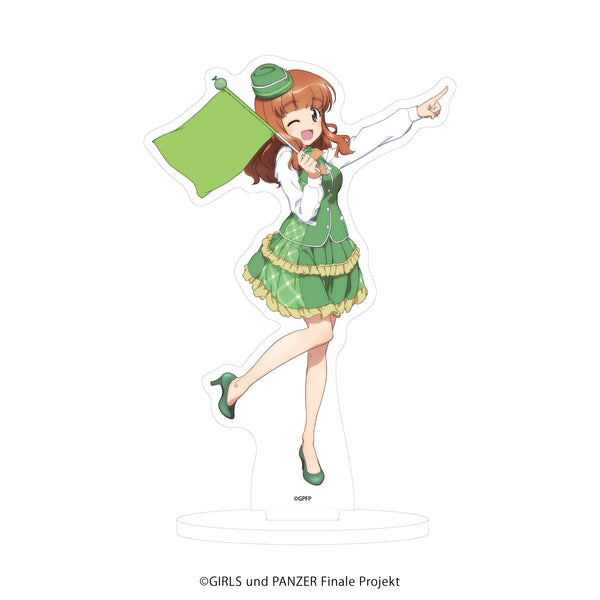 『ガールズ&パンツァー 最終章』アクリルスタンド 11/メロン×ツアーガイドver. 武部沙織(描き下ろしイラスト)