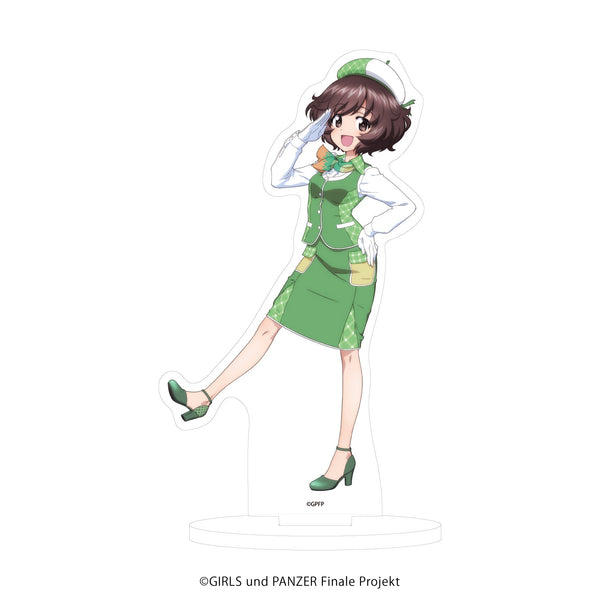 『ガールズ&パンツァー 最終章』アクリルスタンド 13/メロン×ツアーガイドver. 秋山優花里(描き下ろしイラスト)