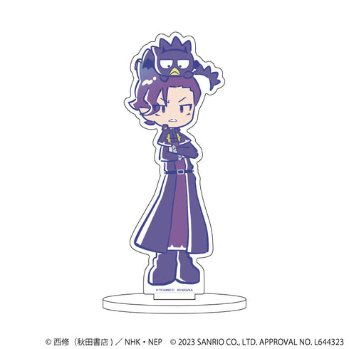 『魔入りました! 入間くん×サンリオキャラクターズ』キャラアクリルフィギュア 07/ナベリウス・カルエゴ×バッドばつ丸(描き起こしイラスト)