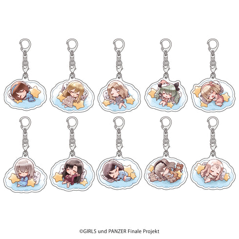 『ガールズ&パンツァー』アクリルキーホルダー 04/BOX (全10種)(すやきゃらイラスト)