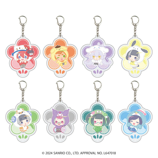 『まいまいまいごえん』アクリルキーホルダー 03/サンリオキャラクターズパーカー ブラインド(全8種)(公式イラスト)