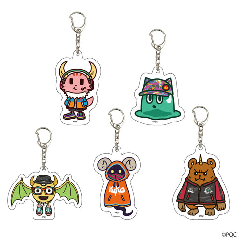 『ポンコツクエスト』アクリルキーホルダー 01/BOX(全5種) 渋谷風ファッションver.(描き下ろし)