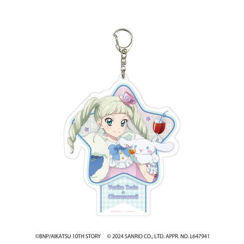 『アイカツ!×サンリオキャラクターズ』デカアクリルキーホルダー 05/藤堂 ユリカ×シナモロール(等身イラスト)