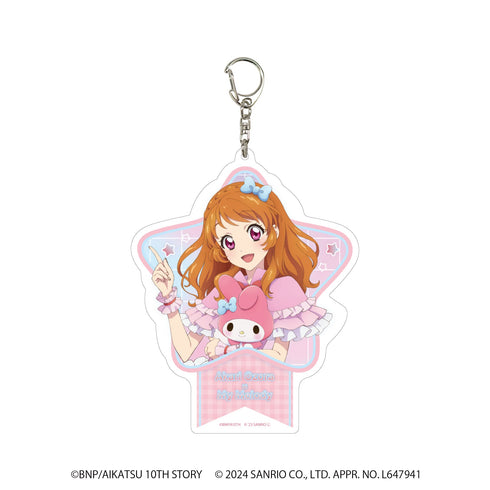 『アイカツ!×サンリオキャラクターズ』デカアクリルキーホルダー 09/大空 あかり×マイメロディ(等身イラスト)