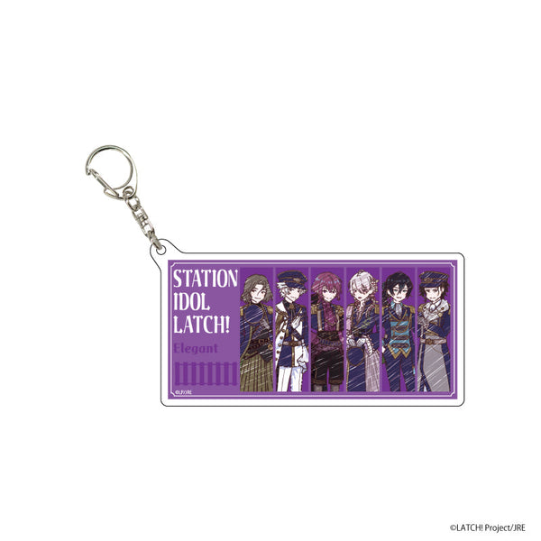『STATION IDOL LATCH!』デカアクリルキーホルダー 17/エレガント(グラフアートイラスト)
