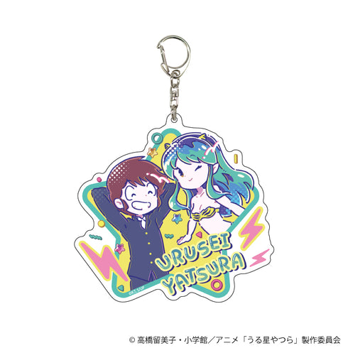 『うる星やつら』デカアクリルキーホルダー 01/あたる&ラム(Candy artイラスト)