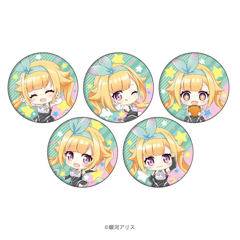 『銀河アリス』缶バッジ 01/BOX(全5種)(ミニキャライラスト)