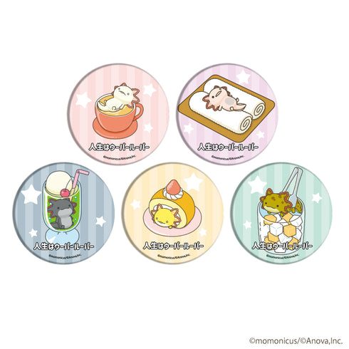 『人生はウーパールーパー』缶バッジ 01/BOX(全5種)(描き下ろしイラスト)
