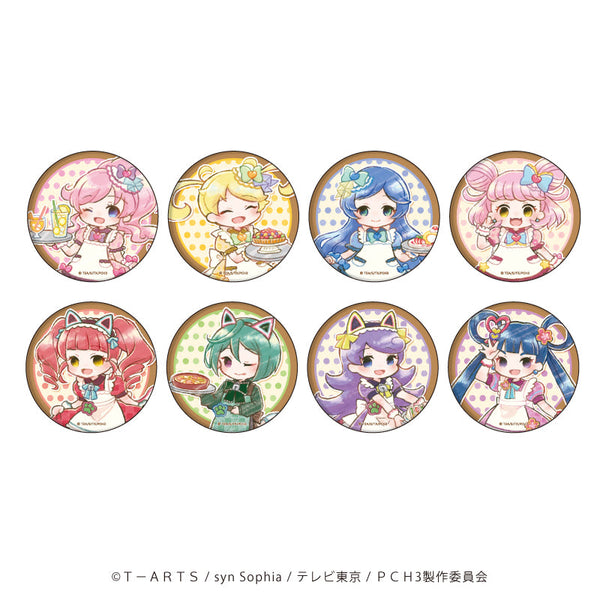 『キラッとプリ☆チャン』缶バッジ 12/レトロ喫茶ver. ブラインド(全8種)(レトロアートイラスト)