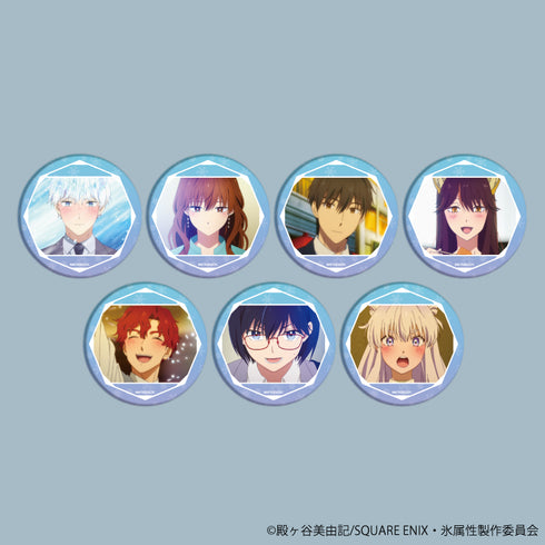 《冰屬性男子與冷豔女同事》徽章 02/盒 (全7種)(場景插畫)