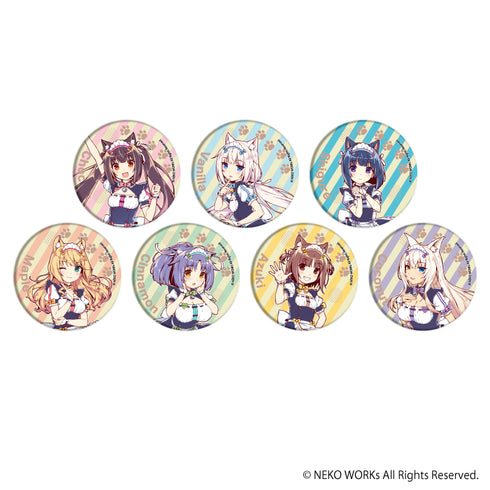 『ネコぱら』缶バッジ 01/BOX (全7種)(公式イラスト)