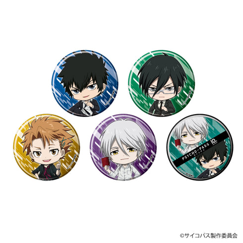 『PSYCHO-PASS 10th ANNIVERSARY』缶バッジ 02/ (全5種)(ミニキャライラスト) BOX